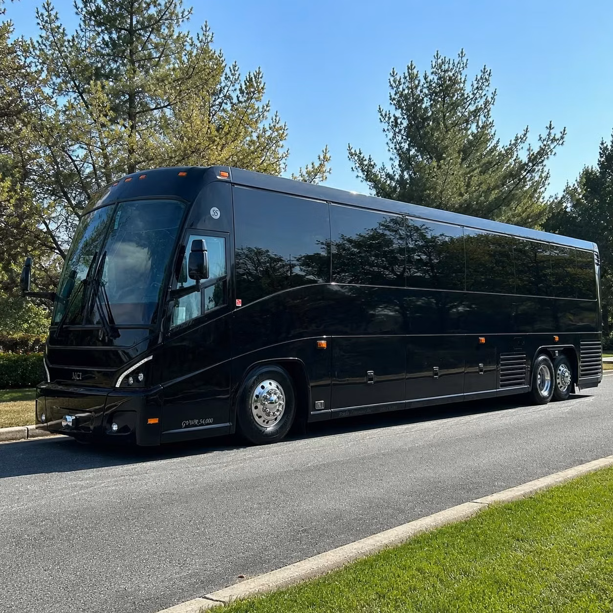 aurora charter bus rental exterior